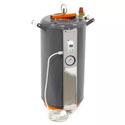 Автоклав Домашний Мастер 24 электро, на 24 банки, электрический, углеродная сталь, 40 л., для тушенки, универсальный, самоприжимная крышка, фото 