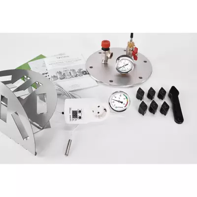 Автоклав Укрпромтех А32 electro на 32 банки електричний нержавійка кришка болти, фото , зображення 6