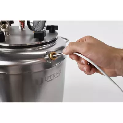 Автоклав Укрпромтех А32 electro на 32 банки електричний нержавійка кришка болти, фото , зображення 8