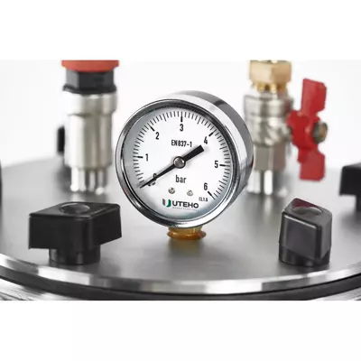 Автоклав Укрпромтех А8 electro, на 8 банок, электрический, нержавейка, 15 л., универсальный, для тушенки, крышка болты, фото , изображение 10