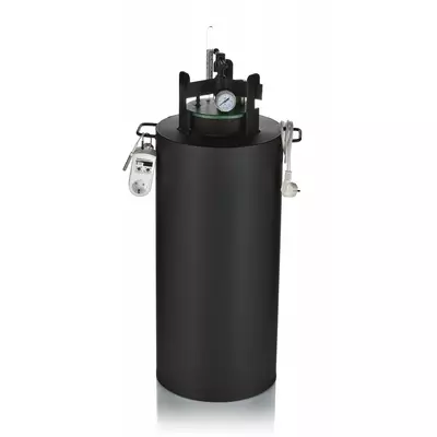 Автоклав Укрпромтех ЧЕ-40 electro, на 40 банок, электрический, углеродная сталь, 50 л., универсальный, для тушенки, крышка винт, фото , изображение 2