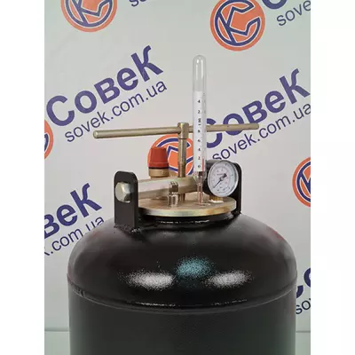 Автоклав ЛАН, на 16 банок, газовий, вуглецева сталь, для тушонки, кришка гвинт, фото , зображення 3