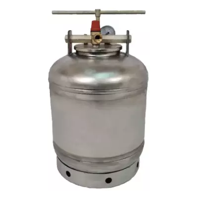 Автоклав ЛАН, на 16 банок, електричний, нержавійка, для тушонки, кришка гвинт, фото 