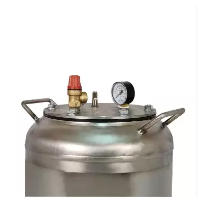 Автоклав ЛАН, на 16 банок, електричний, нержавійка, для тушонки, кришка болт, фото , зображення 4