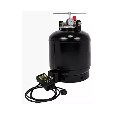 Автоклав ЛАН, на 16 банок, електричний, вуглецева сталь, для тушонки, кришка болт, фото 