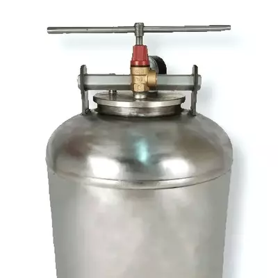 Автоклав ЛАН, на 24 банки, газовый, нержавейка, для тушенки, крышка винт, фото , изображение 2