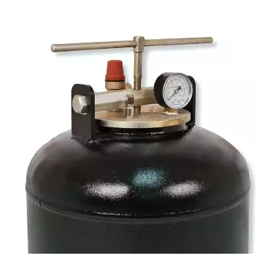 Автоклав ЛАН, на 24 банки, электрический, углеродная сталь, для тушенки, крышка винт, фото , изображение 2