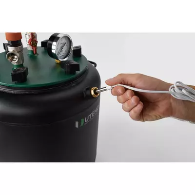 Автоклав Укрпромтех УТех32 electro, на 32 банки, электрический, углеродная сталь, 45 л., универсальный, для тушенки, крышка болты, фото , изображение 4