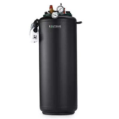 Автоклав Укрпромтех УТех40 electro, на 40 банок, электрический, углеродная сталь, 60 л., универсальный, для тушенки, крышка болты, фото 