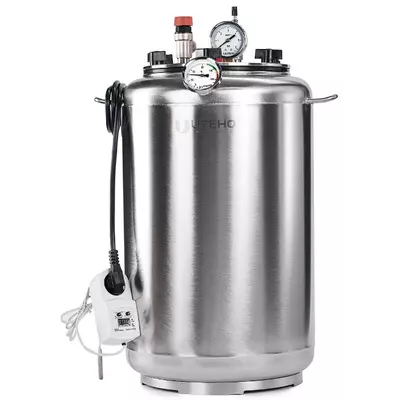 Автоклав Укрпромтех А24 electro, на 24 банки, электрический, нержавейка, 30 л., универсальный, для тушенки, крышка болты, фото 