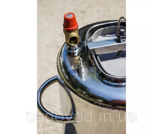 Автоклав Троян Люкс-14, на 14 банок, газовый, нержавейка, 20 л., для тушенки, самоприжимная крышка, фото , изображение 7