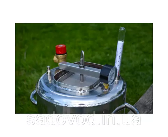 Автоклав Троян Люкс-28Э, на 28 банок, электрический, нержавейка, 35 л., универсальный, для тушенки, самоприжимная крышка, фото , изображение 6