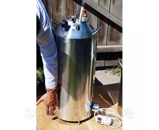 Автоклав Троян Мега-50Э, на 50 банок, электрический, нержавейка, 60 л, универсальный, для тушенки, самоприжимная крышка, фото , изображение 7