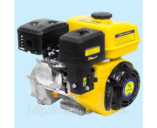 Двигатель бензиновый SADKO GE-200R (6.5 л.с., шпонка 19 мм, редуктор, сцепление), фото , изображение 4