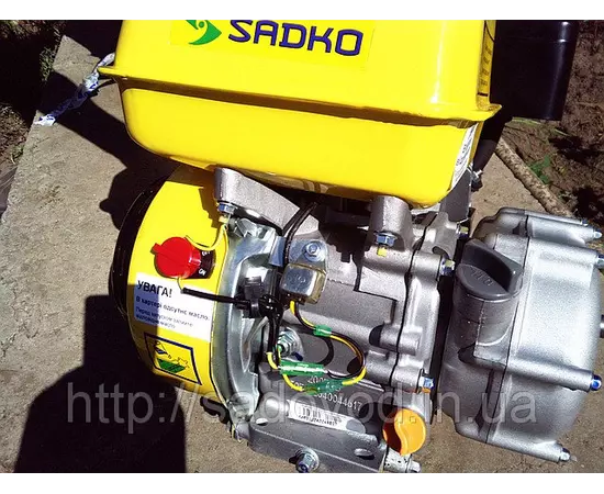 Двигатель бензиновый SADKO GE-200R (6.5 л.с., шпонка 19 мм, редуктор, сцепление), фото , изображение 9