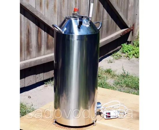 Автоклав Троян Мега-40Э, на 40 банок, электрический, нержавейка, 50 л, универсальный, для тушенки, самоприжимная крышка, фото , изображение 3