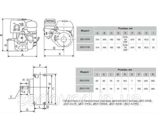 Двигатель бензиновый КЕНТАВР ДВЗ-390Б (13 л.с., шпонка 25 мм), фото , изображение 6