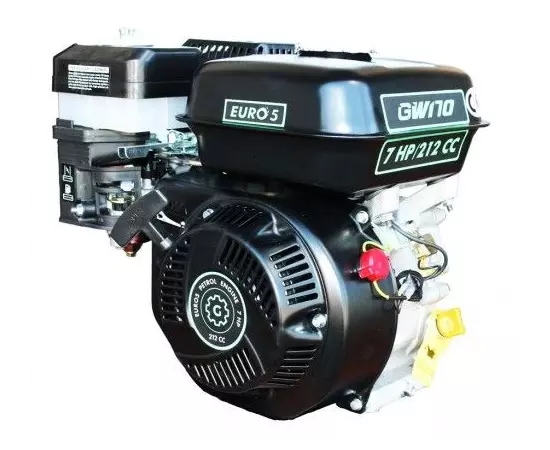 Двигатель бензиновый GRUNWELT GW170F-Q (7 л.с., шпонка 19 мм, EURO 5), фото , изображение 5