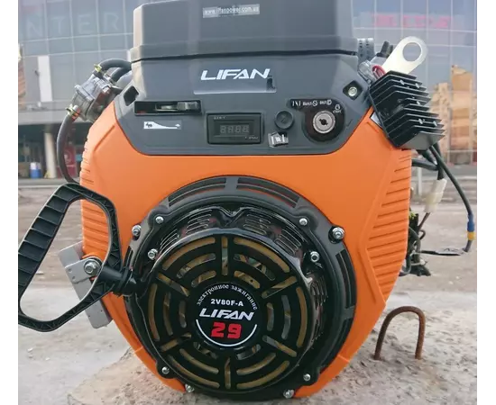 Двигун бензиновий LIFAN 2V80F-A (29 к.с., шпонка 25 мм., електростартер, котушка 20А), фото , зображення 13