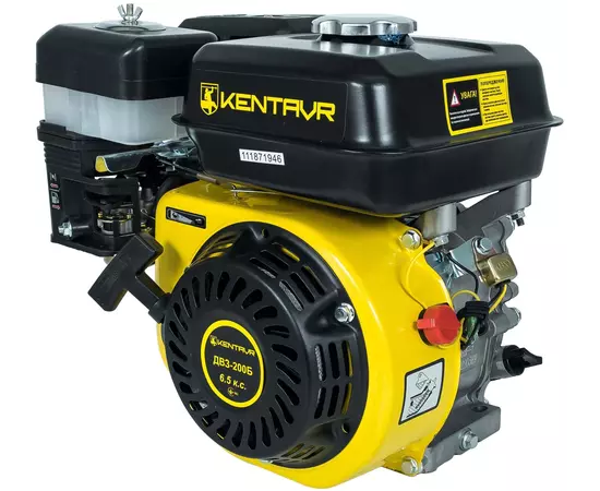 Двигун бензиновий КЕНТАВР ДВЗ-200Б (6.5 к.с., шпонка 19 мм), фото , зображення 5