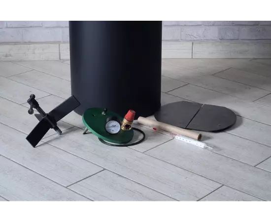 Автоклав Укрпромтех ЧЕ-8, на 8 банок, газовый, углеродная сталь, 15 л., для тушенки, крышка винт, фото , изображение 6