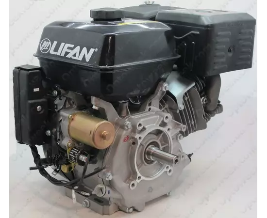 Двигун бензиновий LIFAN 190FD-3A (15 к.с., шпонка 25 мм., електростартер, котушка 3А), фото , зображення 9