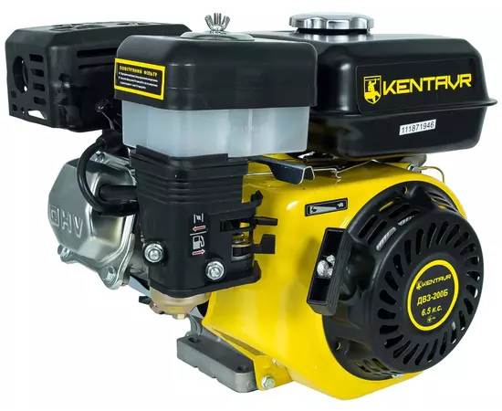 Двигун бензиновий КЕНТАВР ДВЗ-200Б (6.5 к.с., шпонка 19 мм), фото , зображення 3