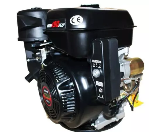 Двигатель бензиновый WEIMA WM190FE-S NEW (16 л.с., шпонка 25 мм, редуктор, электростартер), фото , изображение 3