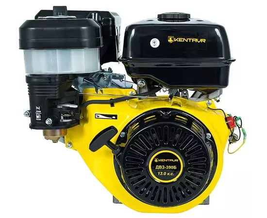Двигатель бензиновый КЕНТАВР ДВЗ-390Б (13 л.с., шпонка 25 мм), фото , изображение 3
