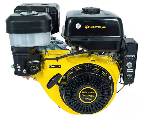 Двигун бензиновий КЕНТАВР ДВЗ-390БЕ (13 к.с., шпонка 25.4 мм, електростартер), фото , зображення 4