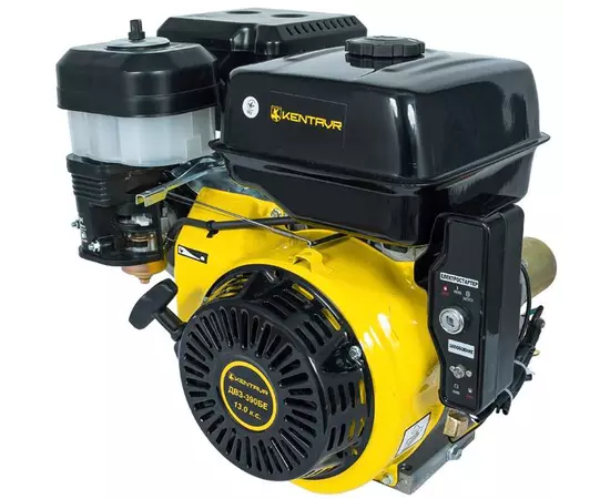 Двигун бензиновий КЕНТАВР ДВЗ-390БЕ (13 к.с., шпонка 25.4 мм, електростартер), фото , зображення 2