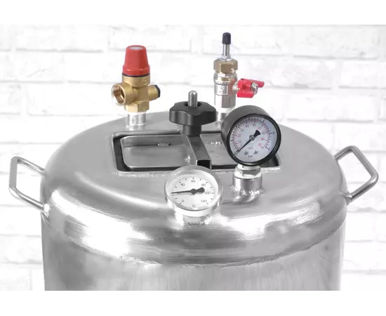 Автоклав Укрпромтех Гуд16 electro, на 16 банок, електричний, нержавійка, 25 л., універсальний, для тушонки, самопритискна кришка, фото , зображення 2