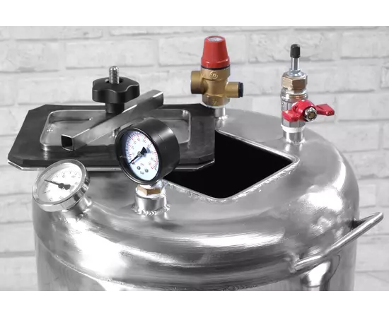 Автоклав Укрпромтех Гуд16 electro, на 16 банок, електричний, нержавійка, 25 л., універсальний, для тушонки, самопритискна кришка, фото , зображення 4