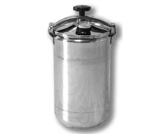 Автоклав Укрпромтех Бинго-12, на 12 банок, кассетный, газовый, нержавейка, 22 л., для тушенки, крышка винт, фото , изображение 2