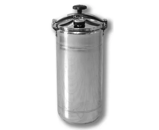 Автоклав Укрпромтех Бинго-16, на 16 банок, кассетный, газовый, нержавейка, 28 л., для тушенки, крышка винт, фото , изображение 2