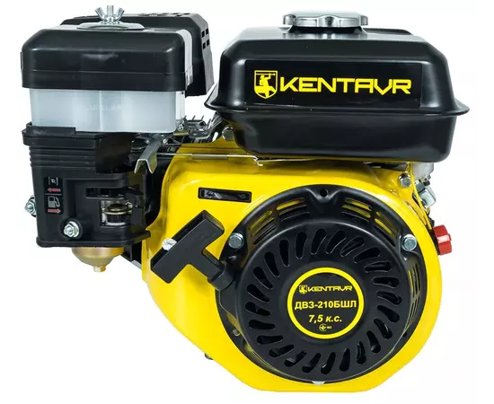 Двигун бензиновий КЕНТАВР ДВЗ-210БШЛ (7.5 к.с., шліц 25 мм), фото , зображення 5