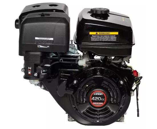 Двигун бензиновий Loncin G420F (13 к.с., шпонка 25 мм, ручний старт), фото , зображення 6