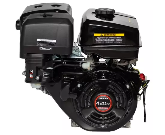 Двигун бензиновий Loncin G420F (13 к.с., шпонка 25 мм, ручний старт), фото , зображення 2