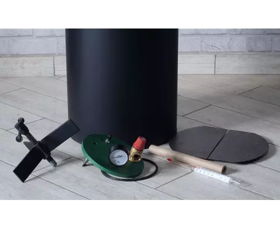 Автоклав Укрпромтех ЧЕ-40 electro, на 40 банок, электрический, углеродная сталь, 50 л., универсальный, для тушенки, крышка винт, фото , изображение 7