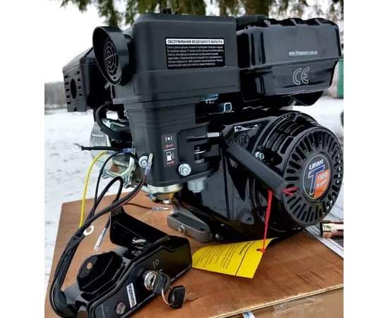 Двигатель бензиновый LIFAN LF170FD-T 3A Heavy Duty (7.8 л.с, шпонка 20 мм, электростартер), фото , изображение 2