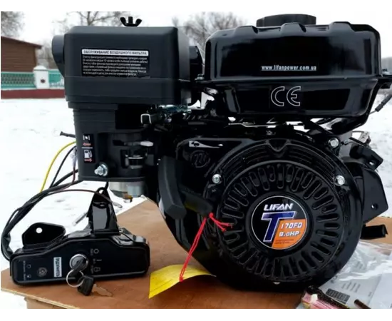 Двигатель бензиновый LIFAN LF170FD-T 3A Heavy Duty (7.8 л.с, шпонка 20 мм, электростартер), фото , изображение 11