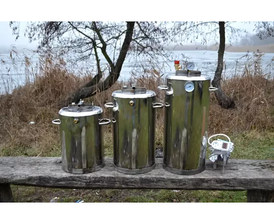 Автоклав Троян Люкс-16Е, на 16 банок, електричний, нержавійка, 22 л., універсальний, для тушонки, самопритискна кришка, фото , зображення 5