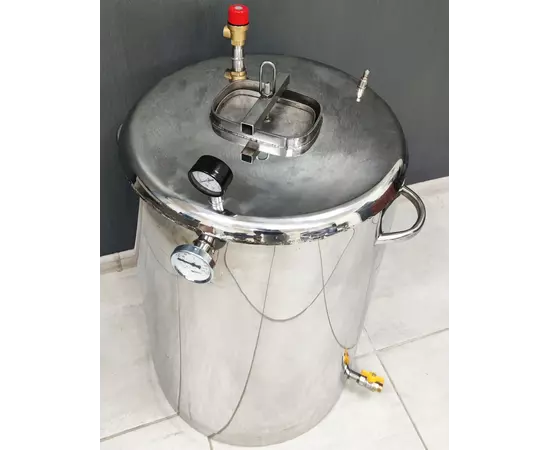 Автоклав Троян Мега-76Е, на 76 банок, електричний, нержавійка, універсальний, для тушонки, самопритискна кришка, фото , зображення 9