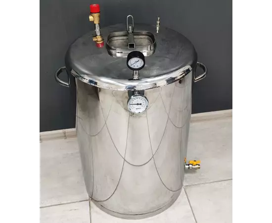 Автоклав Троян Мега-76Е, на 76 банок, електричний, нержавійка, універсальний, для тушонки, самопритискна кришка, фото , зображення 10