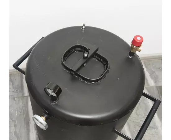 Автоклав Троян-57Э, на 57 банок, электрический, углеродная сталь, 80 л, универсальный,  для тушенки, самоприжимная крышка, фото , изображение 5