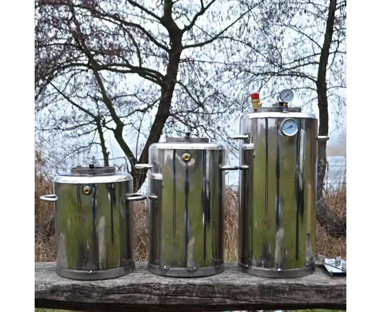 Автоклав Троян Люкс-32, на 32 банки, газовий, нержавійка, 40 л., для тушонки, самопритискна кришка, фото , зображення 4