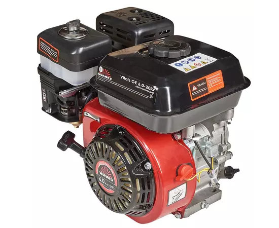Двигатель бензиновый Vitals GE 6.0-20kr (6 л.с., шпонка 20 мм), фото , изображение 7