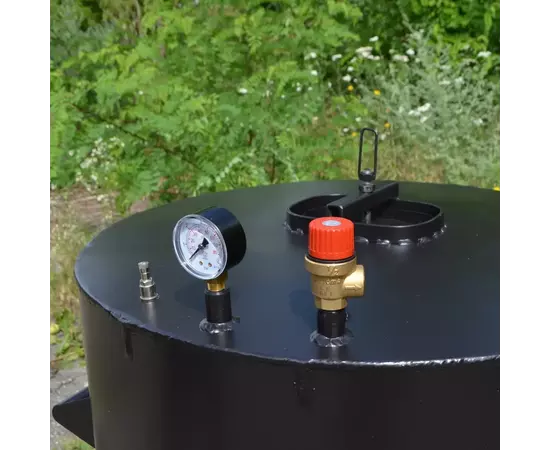 Автоклав Про-170Э, на 170 банок, электрический, углеродная сталь, универсальный,  для тушенки, самоприжимная крышка, фото , изображение 4