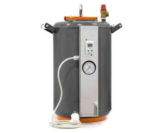 Автоклав Домашний Мастер 16 электро, на 16 банок, электрический, углеродная сталь, 32 л., для тушенки, универсальный, самоприжимная крышка, фото , изображение 3