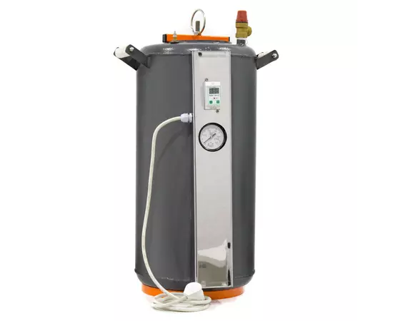 Автоклав Домашний Мастер 24 электро, на 24 банки, электрический, углеродная сталь, 40 л., для тушенки, универсальный, самоприжимная крышка, фото , изображение 3